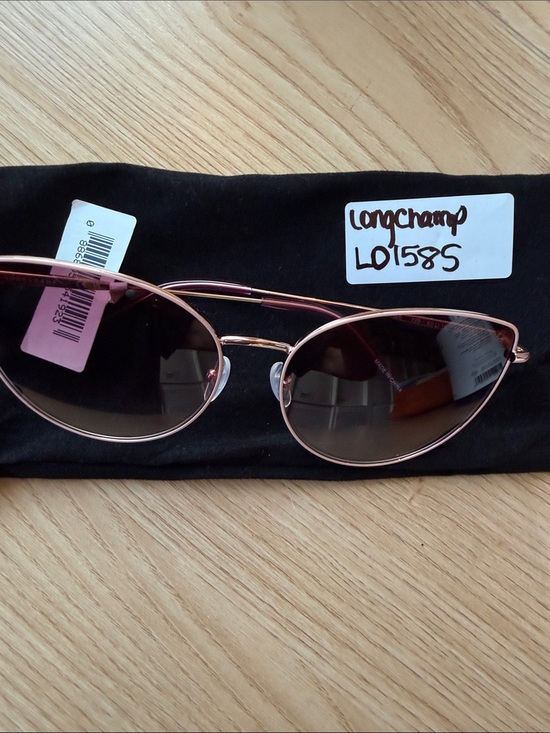 NWT Longchamp L0158S 60mm Rose Gold Sunglasses $185 main image 4